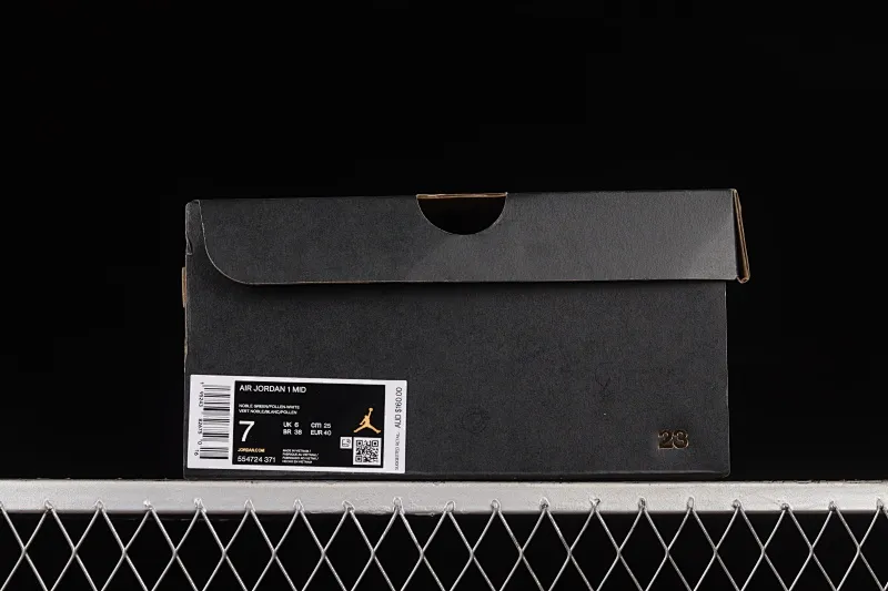 All categories Air Jordan Jordan series basketball shoes Air Jordan 1 Mid G version pure original Air Jordan 1 Mid "Green Yellow" AJ Joe 1 white green yellow Seattle Supersonics 554724-371